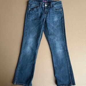 Wrangler Premium Patch Women's Blue Boot Cut Jeans Size 7/8 X30